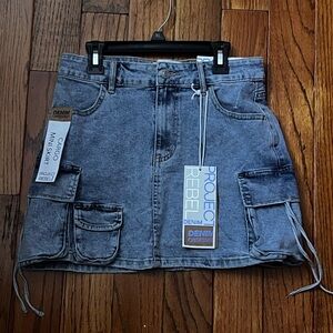 NEW CARGO DENIM SKIRT!!! GET NOW CHEAP